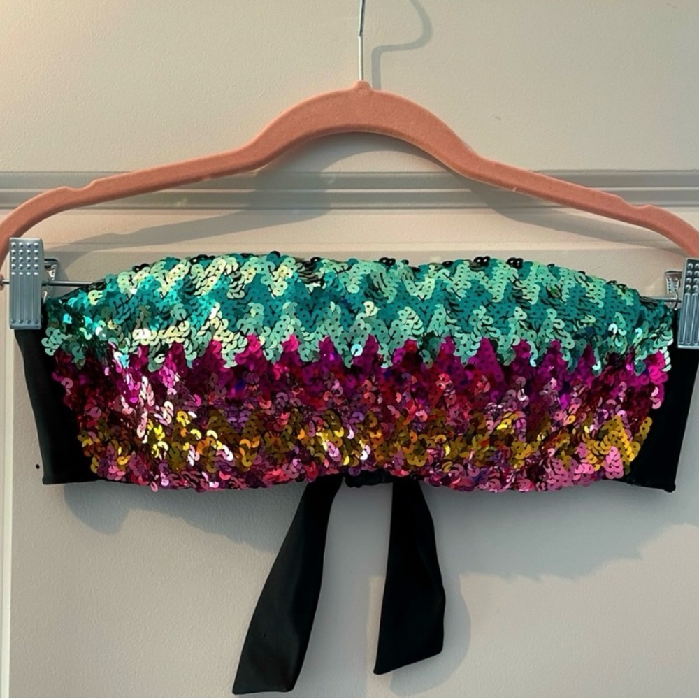 Victoria’s Secret Strapless Tie Back Bra/bandeau Sz L